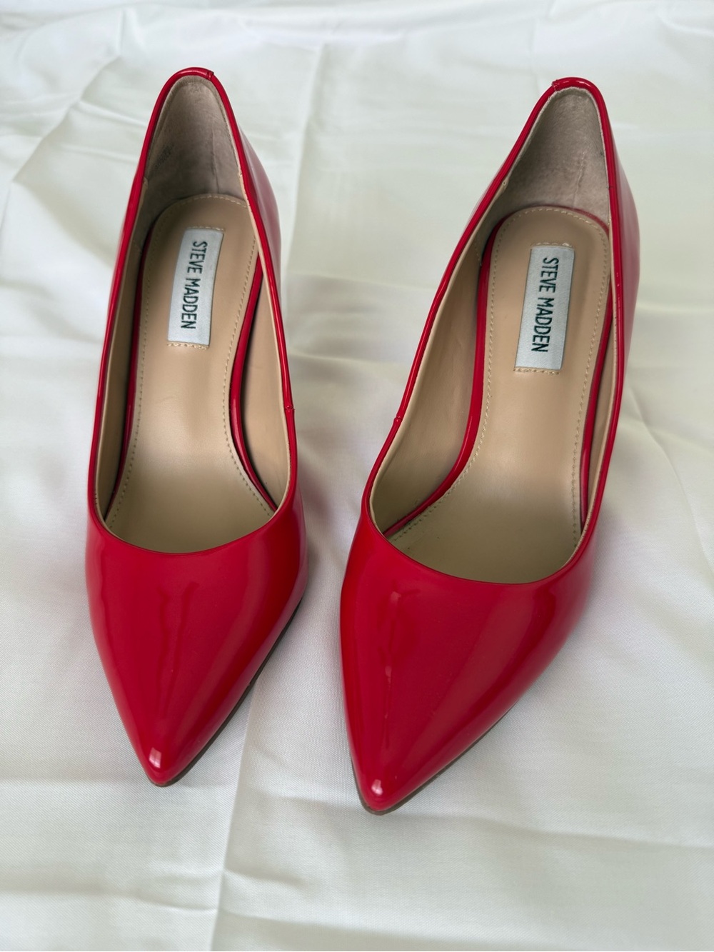 Steve Madden Red Patent Pointed-Toe Stiletto Pumps